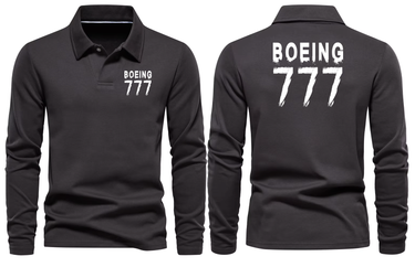 BOEING 777 LONG SLEEVE POLO